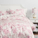 Pb Teen Loveshackfancy Damask Ruffle Duvet Cover Floral 100% Cotton Percale New. Fixed Price $84.99.