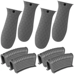 Patelai 8 Pcs Silicone Pot Holders Set Cast Iron Handle Cover Heat Gray. Fixed Price $27.38.
