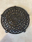Griswold #1739 Lace Cast Iron Trivet Rare 5-FOOTED Version Erie Pa. Fixed Price $189.00.