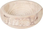 Bloomingville Decorative Hand-carved Paulownia Wood Bowl, Whitewashed, 10.5. Fixed Price $54.64.