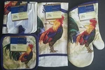Kitchen Linen Rise & Shine Rooster Theme Potholders,oven Mitts..., Select Item. Fixed Price $12.99.