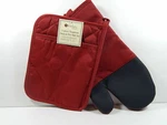 Kitchen Trends 2 Piece Neoprene Oven Mitt & Potholder Set Burgundy. Fixed Price $12.99.