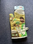 Blue Q Cotton Oven Mitt Novelty Frying Design Pop Art Yellow Green Brown White. Fixed Price $8.00.