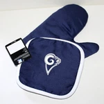 Los Angeles Rams Set Oven Mitt Pot Holder Nfl Football New Blue White. Fixed Price $11.98.