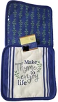 Set Of 2 Different Kitchen Pot HOLDERS(7"X7") Leaves,make Thyme Enjoy Life,gr. Fixed Price $8.99.