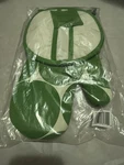 Kate Spade New York Joy Dot Oven Mitt & Pot Grabber 2 Pack Set 8" Round. Fixed Price $24.00.