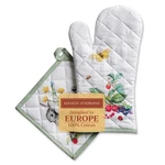 Maison D'hermine 100% Cotton Oven Mitt & Pot Holder Set 7.5"X13" 8"X8" Heat.... Fixed Price $44.69.