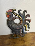 Vintage Cast Iron Metal Rooster Wall Hanging Trivet Country Home Decor. Fixed Price $18.99.