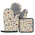 Vintage Floral Oven Mitts And Pot Holders 3PCS, Retro Silicone Mi.... Fixed Price $26.49.