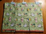 World Market Set Of 3 Spring Easter Critters Kitchen Towels Bunny Rabbits Eggs. Fixed Price $24.97.