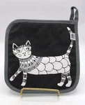 Now Designs Cat Pot Holder/oven Mitt Purr Party. Fixed Price $14.98.