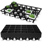 6 Pack Flower Pot Moving Tray, 24 Cell Square Nursery Plastic Planti.... Fixed Price $25.27.