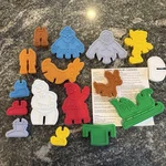 Rudolph The Red-nosed Reindeer Stand-up Cookie 3-D Cutters Christmas Set Of 16. Fixed Price $14.95.