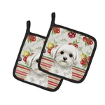 Carolines Treasures WDK8306PTHD Unisex Adult Maltese Vegetables Pot Holders -.... Fixed Price $28.06.