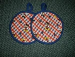 Disney Mickey Mouse Potholders. Fixed Price $11.95.