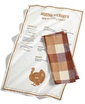 Martha Stewart Collection 2-PC. Cotton Butcher Block Kitchen Towel Set. Fixed Price $19.00.