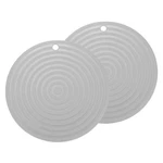 Uxcell 2 Pcs Silicone Trivets Mats For Hot Pots And Pans, 9" Round Light Grey. Fixed Price $20.37.