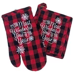 Christmas Wonderful Time Set, Kitchen Cooking Oven Mitt &. Fixed Price $10.88.