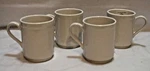 Kate Spade All In Good Taste Cream Stackable 12 Oz.coffee Mugs Set Four New. Fixed Price $54.90.