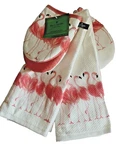 Kate Spade Flamingos Kitchen Dish Towels Mini Oven Mitts Set Pink Cotton 4 Piece. Fixed Price $53.58.