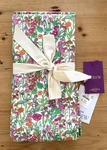 New J Crew Liberty Floral Cloth Napkins Fuchsia Tangerine Set Of Four. Fixed Price $39.95.
