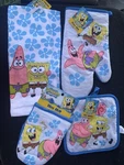 Spongebob Kitchen Towel And Oven Mitt Set. Fixed Price $22.75.