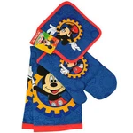 Disney Mickey Mouse 4 Pcs Kitchen Gift Set, Hand Towel, Oven Mitt, 2 Pot Holders. Fixed Price $10.00.