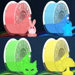Creality Hyper Luminous Pla 3D Printer Filament Multicolor Glow 1.75MM 1KG/ROLL. Fixed Price $25.99.