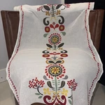 Ikea Akerkulla Fabric Table Runner 24X 118 Scandinavian Folk Art Boho. Fixed Price $32.00.