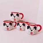 Christmas Dog Mugs 3D Ceramic Puppy Set Of 4 Dennis East Intl Dei. Fixed Price $22.90.