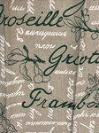 Williams Sonoma Tissage De Rambervillers Weaver Tea Towel Grapes French Graphics. Fixed Price $20.00.