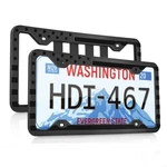 Set OF2 American Flag Car Tag Cover, Silicone License Plate Frame Bracket Holder. Fixed Price $18.99.