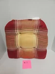 K-mart Essential Home 17" Chair Pad Rockland Plaid Red Preowned #2. Fixed Price $7.95.