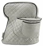 Kitchenaid KSMCT1SF Fitted Stand Mixer Cover, Silver Frost. Fixed Price $39.87.