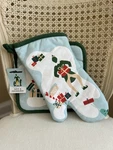 Williams Sonoma Elf Oven Mitt & Potholder Set Nwt Ob. Fixed Price $45.89.