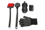 Pitmaster King 5 Pc. High Temperature Grill Cleaning Kit With Nylon & Black. Fixed Price $28.70.
