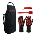 Evridwear The Griller Kit, Bbq Gloves, Apron, Basting Brush, Beer Bottle Opener. Fixed Price $31.99.