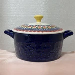 Pioneer Woman Mini Casserole 14.4 Oz Dazzling Dahlias Cobalt 2293M. Fixed Price $14.95.