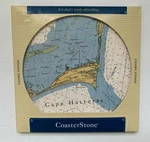 Coasterstone Cape Hatteras 7" Round Trivet Absorbent Cork Bottom. Fixed Price $9.99.
