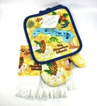 Ajw Hawaii Islands 3 Piece Kitchen Set Pot Holder Oven Mitt Towel. Fixed Price $23.98.