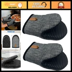Heat Resistant Mini Oven Mitts Silicone Short Gloves, Non-slip Grip, 500 F, Ki. Fixed Price $28.79.