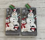 Christmas Holiday Snowman Kitchen Towel Home Decor 16"X25 Cotton Set Of. Fixed Price $7.99.