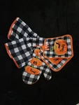 5 Pc Kitchen Towel Potholder Oven Mitt Halloween Pumpkin Theme Set Thanksgiving. Fixed Price $9.00.