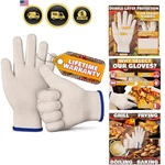 Heat Resistant Gloves For Cooking & Grilling Aramid Oven Mitts With .... Fixed Price $30.88.