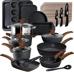 Pots And Pans Set Nonstick Kitchen Induction Cookware Granite Coated. Fixed Price $55.99.