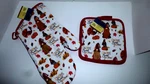 "gnome Sweet Gnome" Autumn/thanksgiving Oven Mitt 2 Potholders Set-brand New. Fixed Price $7.95.