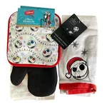 Disney Nightmare Before Christmas Jack Skellington 3PC Kitchen Hand Towels Set. Fixed Price $42.34.