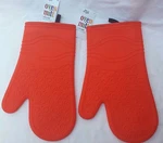 New Set Of 2 Chef Select Ergo Tangerine Silicone Oven Mitt/heat Resistant Glove. Fixed Price $24.99.