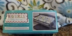 Waverly Baby Changing Pad Cover Fits Standard 16"X32"WHITE-TURQ. 100% Polyester. Fixed Price $12.50.