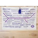 London Underground Souvenir Cotton Tea Towel 28" X 18" Nwt New Elizabeth Line. Fixed Price $16.99.